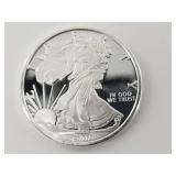 1 Troy oz .999 fine silver round