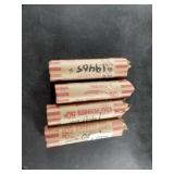 4 rolls of wheat cents