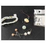 Stone and pearl jewelry