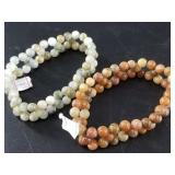Assorted stone stretch bracelets