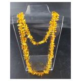 Simulated amber necklace