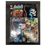 Marvel comics, The Punisher, modern and vintage is