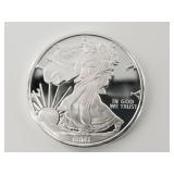 1 Troy oz .999 fine silver round