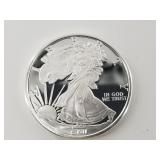 1 Troy oz .999 fine silver round
