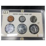 1963 Unc. Coin set with silver Kennedy, Washington