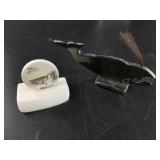 Desktop ivory and baleen figurines