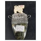 Sterling silver antique brooch appears to have spa