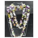 Semi-precious chip necklace