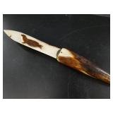 Old ivory story knife letter opener 11"