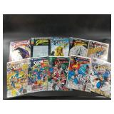 Large box of DC Superman comics with Adventures of