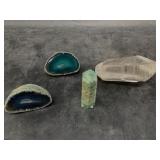 4 Assorted stone specimens