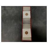 Red box of individually packaged wheat cents