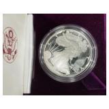 1986S First year of issue Silver Eagle in Mint cas