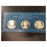 Franklin Mint 1973  three piece sterling silver co