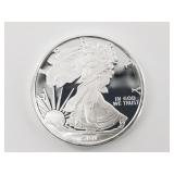 1 Troy oz .999 fine silver round