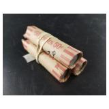 Lot of 3 rolls of steel cents