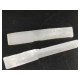 Two 6" selenite specimens