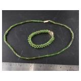 2 Pieces of vintage Korean jade jewelry