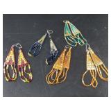 Hand beaded earrings