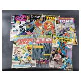 6 Vintage Marvel comics: with 25cent issue of Tomb