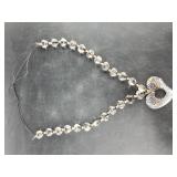 Artisan glass fashion necklace in excellent condit