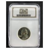 1953 Silver Washington quarter PF68 NGC