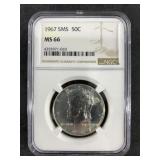 1967 Silver Kennedy half dollar from US Special Mi