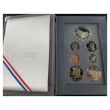 1991 US Mint Prestige coin set in mint case and bo