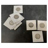 10 silver Washngton quarters