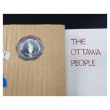 1976 Indian Tribal series medal and book, signed b