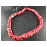 Strand of coral beads 19" long
