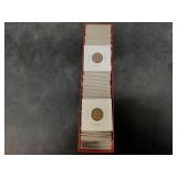 Red box of individually packaged wheat cents