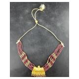 Statement necklace beaded