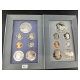 2 US Mint Prestige coin sets, case and coins only:
