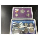 2 Coin sets: 1985S silver proof set, and an Americ