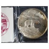 1990 A 1 troy oz. silver Alaska Medallion