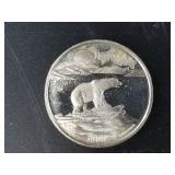 1989 A 1 troy oz. silver round