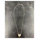 Vintage sterling silver Tiffany & Co. heart pendan
