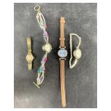 Assorted wrist watches including a Benrus winding