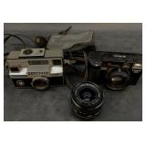 Vintage camera parts and lenses