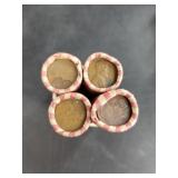 4 rolls of wheat cents