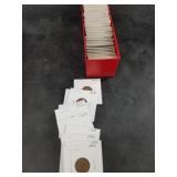 Red box of individually packaged wheat cents