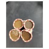 4 rolls of wheat cents