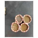 4 rolls of wheat cents