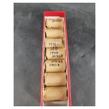 Seven $10 rolls of Kennedy half dollars, $70 face