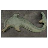 Cast iron dolphin coat hook 5"