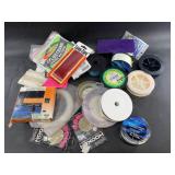 Large lot of fishing lines, different weights, lur