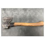 Antique Early American Hewing Hatchet with new hic