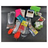 Assorted fishing lures and tackle