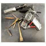 Lot with an inductive timing light, a pneumatic im